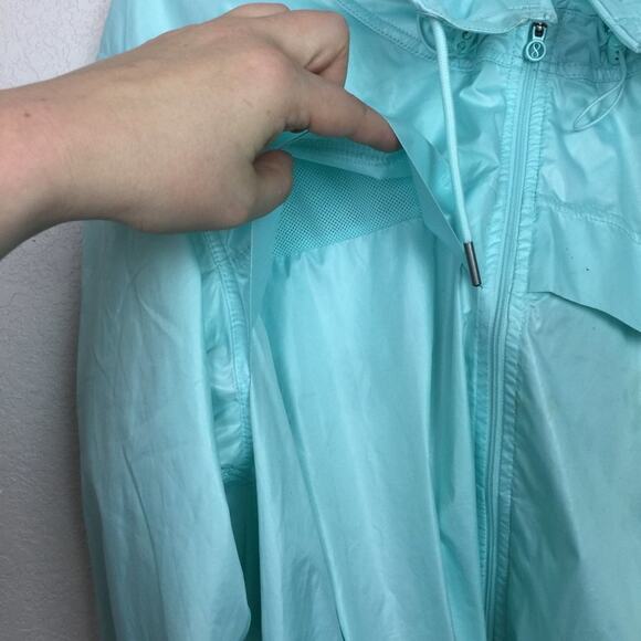 LAYERS Bright Blue Windbreaker Jacket Size M - Picture 3 of 8